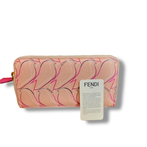 Authentic - FENDI Vitello Elite QuTweet Zip Around Wallet - Picture 16 of 16